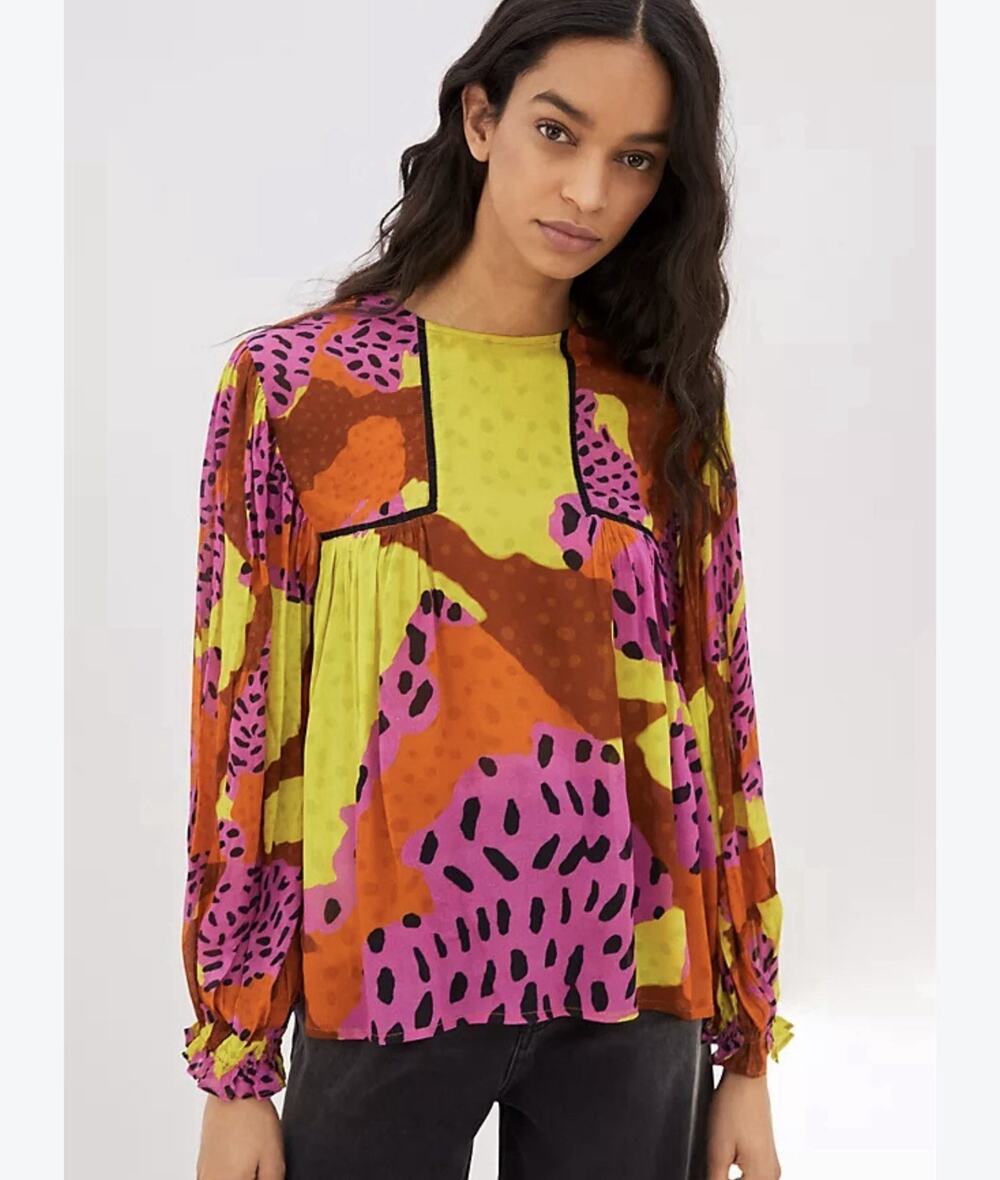 Bl-nk Miranda Peasant Blouse Xl